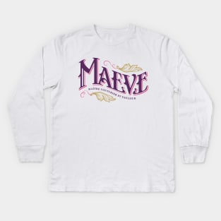 Maeve (Dark) Paladins Champion Logo Kids Long Sleeve T-Shirt